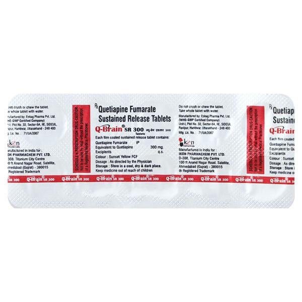 Q BRAIN SR 300 Tablet 10's