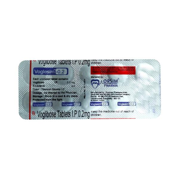 VOGLESIM 0.2mg Tablet 10's