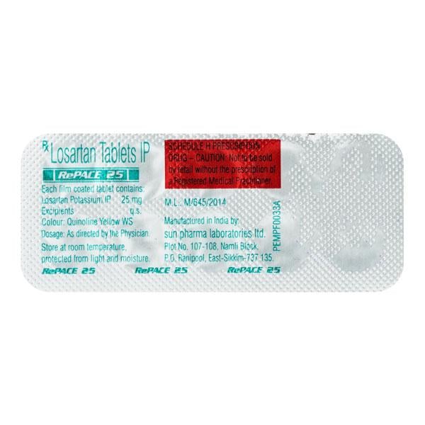 Repace 25mg Tablet 10'S