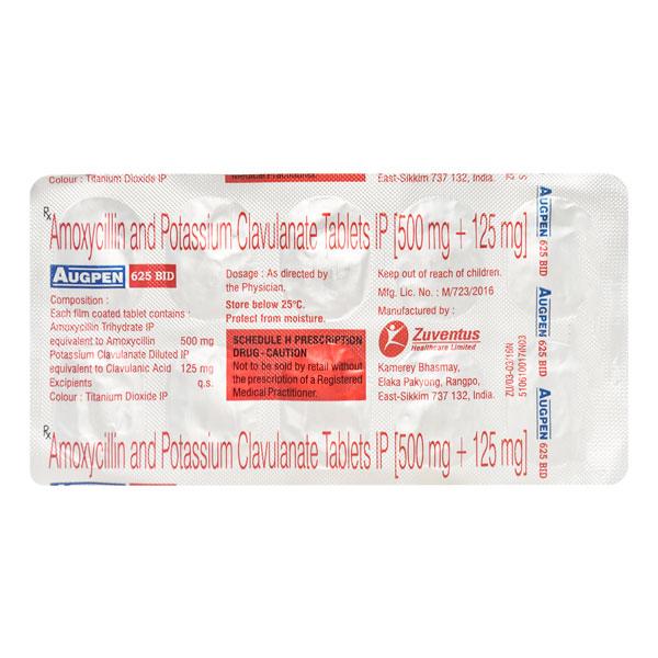 Augpen 625 Bid Tablet 10'S