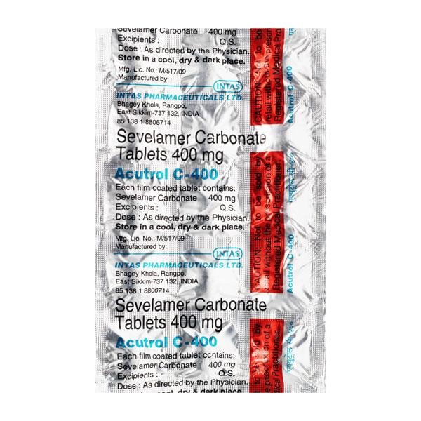 Acutrol C 400mg Tablet 15'S