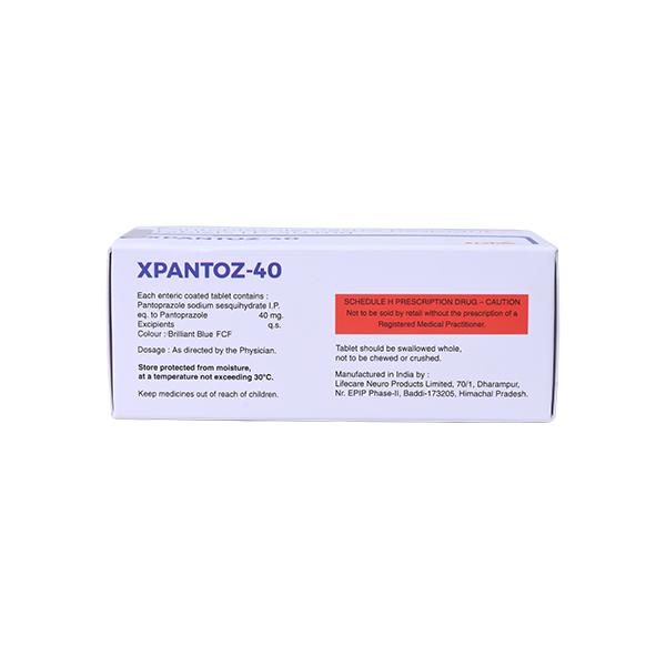 XPANTOZ 40 Tablet 10's