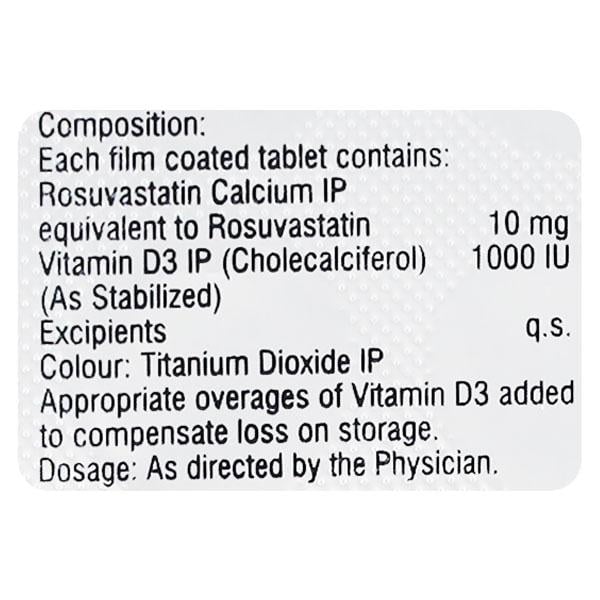 Rosuvas D 10mg Tablet 15'S