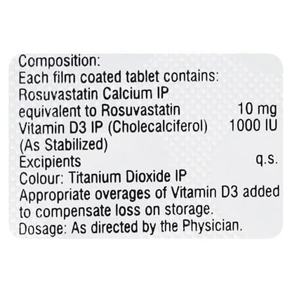 Rosuvas D 10mg Tablet 15'S