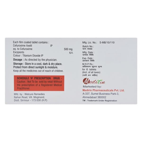 RINROXIM 500 Tablet 10's