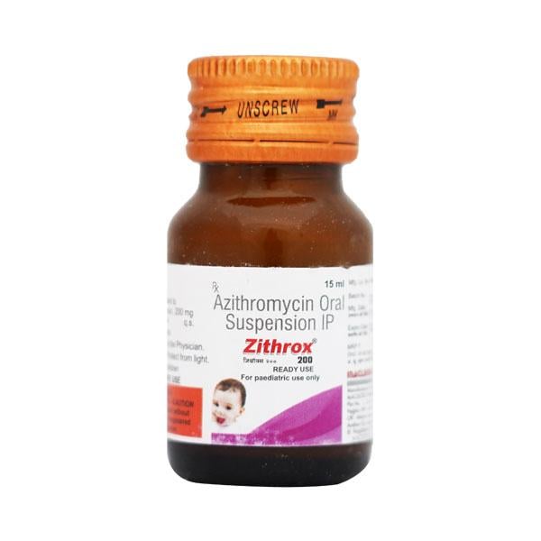 Zithrox 200mg Suspension 15ml