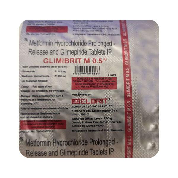 GLIMIBRIT M 0.5 Tablet 15's