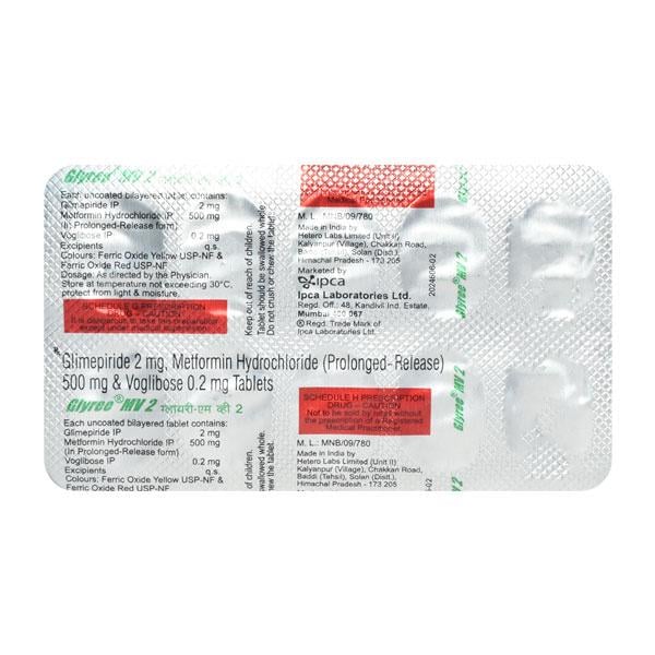 Glyree MV 2mg Tablet 10'S