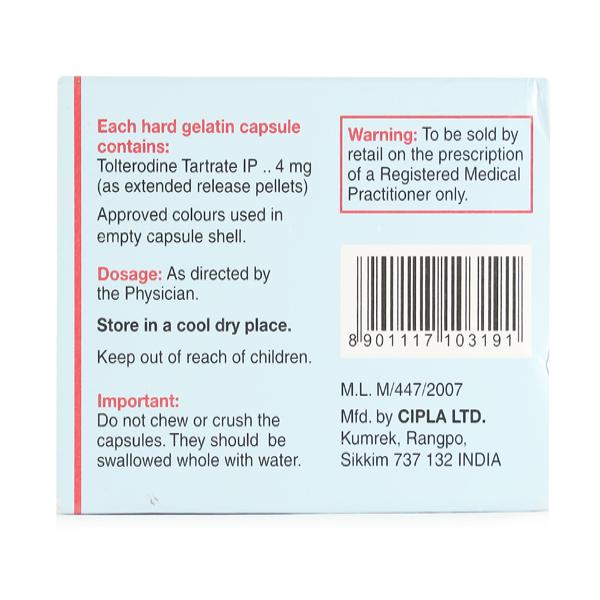 Terol LA 4mg Capsule 10'S