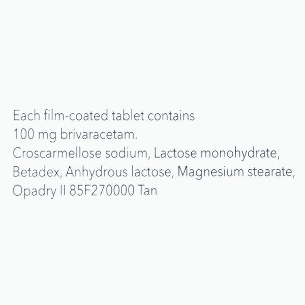 BRIVIACT 100mg Tablet 14's