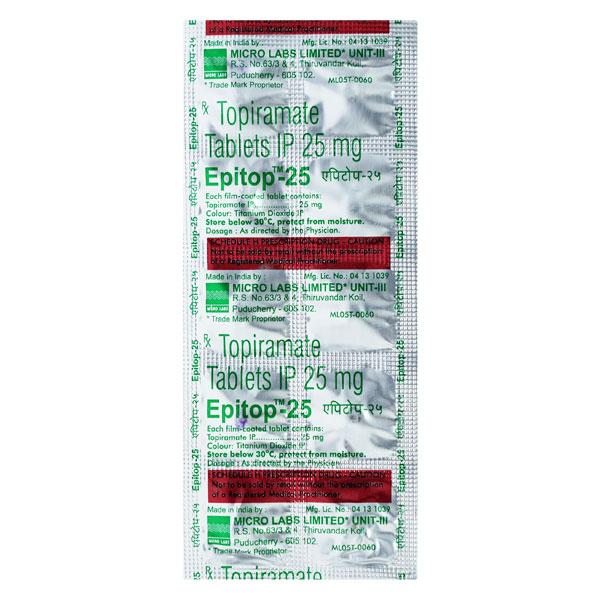 Epitop 25mg Tablet 10'S