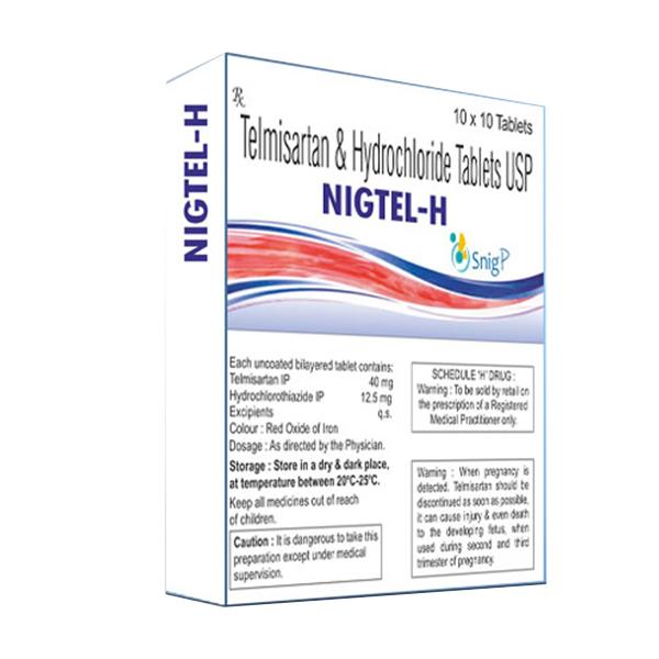 NIGTEL H 40mg Tablet 10's