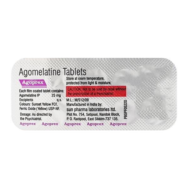 Agoprex 25mg Tablet 10'S