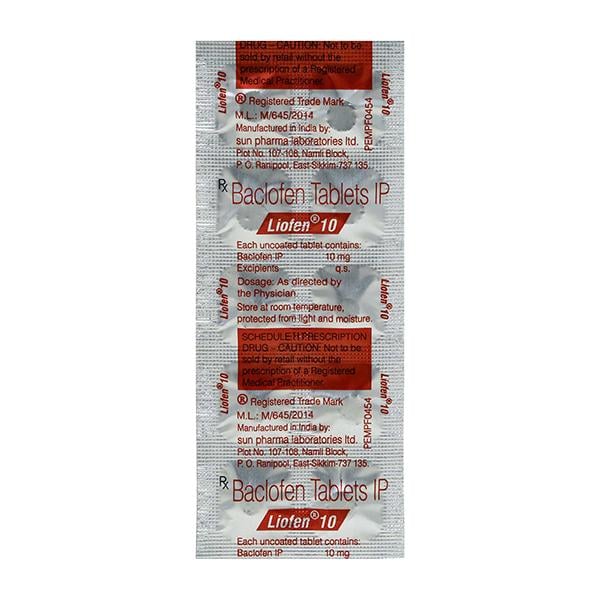 Liofen 10mg Tablet 10'S