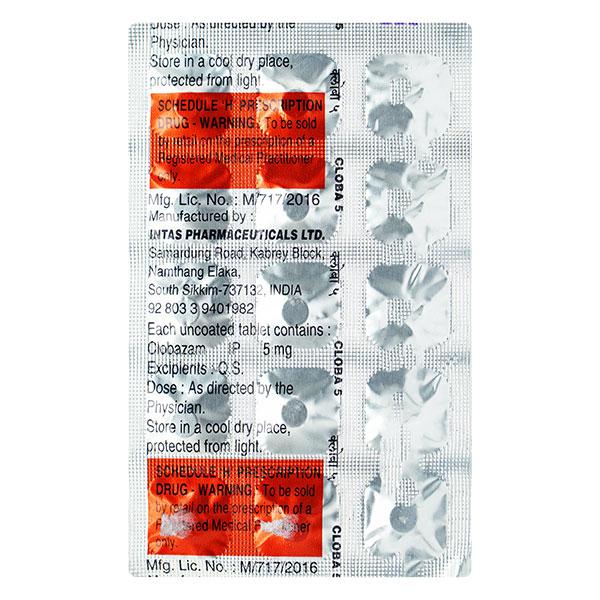 Cloba 5mg Tablet 15'S