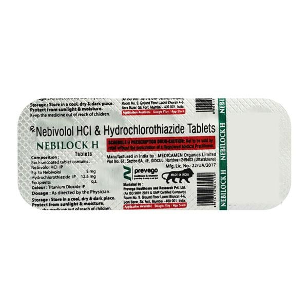 NEBILOCK H Tablet 10's