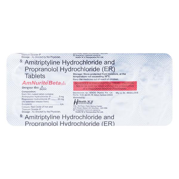 AMNURITE BETA ER 5/20 Tablet 10's