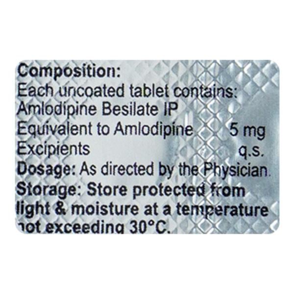 Amlomed 5mg Tablet 10'S