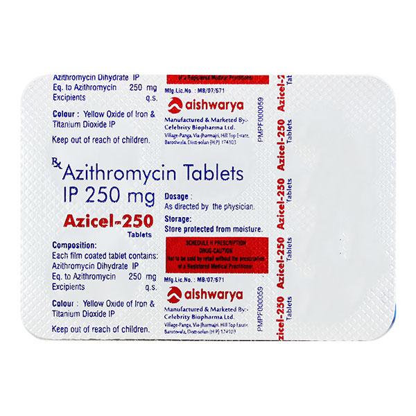AZICEL 250 Tablet 6's