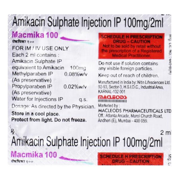 Macmika 100mg Injection 2ml