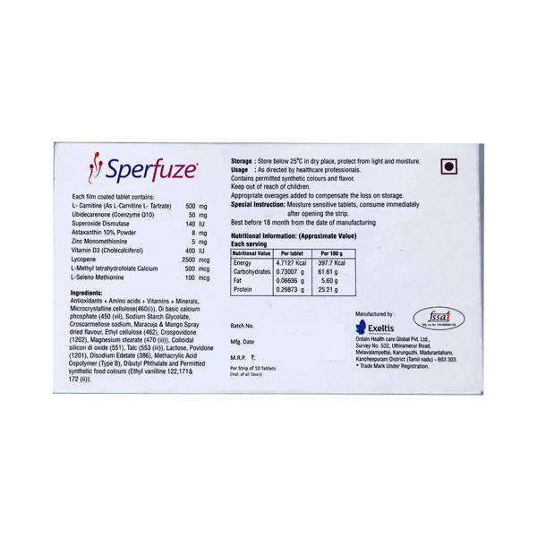 Sperfuze Tablet 10'S