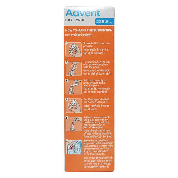 ADVENT TANGY ORANGE FLAVOUR 228.5mg Dry Syrup 30ml