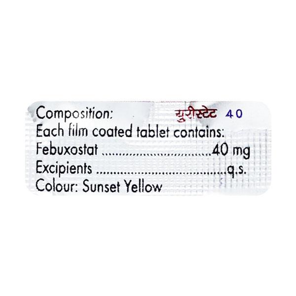 Uristat 40mg Tablet 10'S