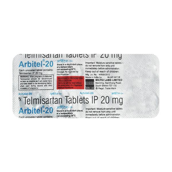 Arbitel 20mg Tablet 10'S