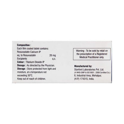 Roslaren 20mg Tablet 10'S