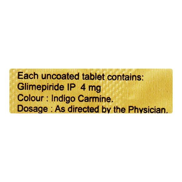 Diapride 4mg Tablet 10'S