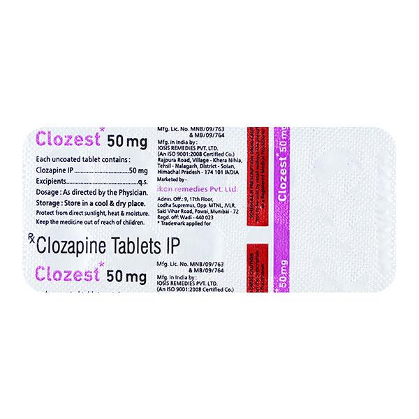 CLOZEST 50mg Tablet 10's