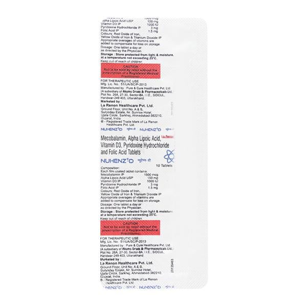 NUHENZ D Tablet 10's