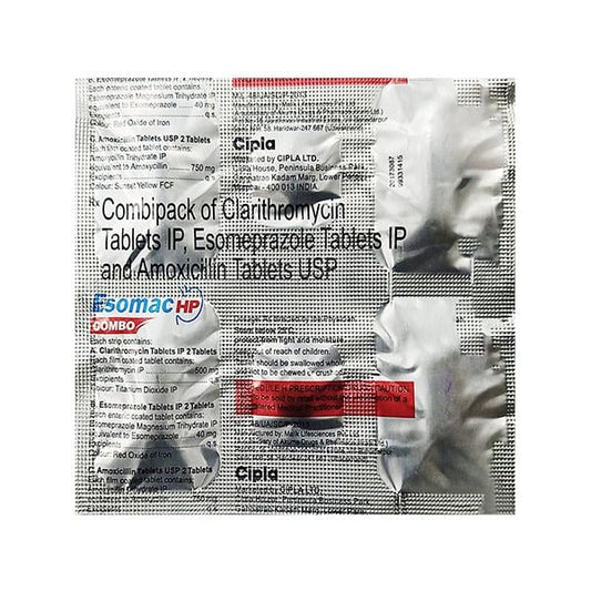 ESOMAC HP COMBO Kit Tablet 6's