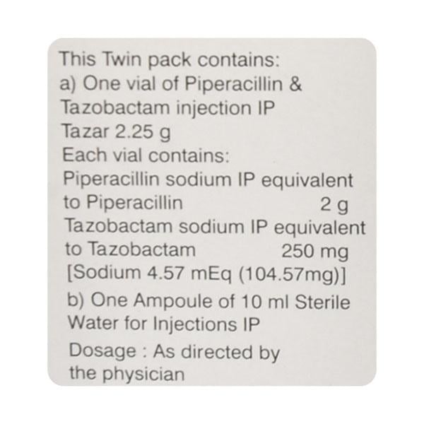 Tazar 2.25gm Injection 1's