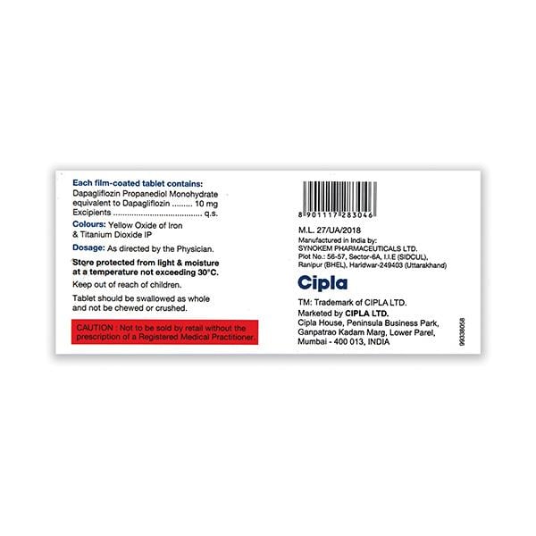 CIPDAPLA 10 Tablet 10's