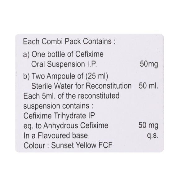 AUXIME 50 DS ORANGE FLAVOUR COMBO PACK Oral Suspension 60ml