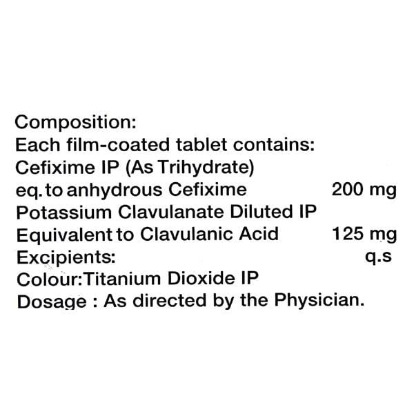 Omnicef O CV 200mg Tablet 10'S