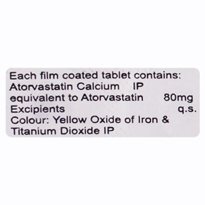 LIPITAB 80 Tablet 10's