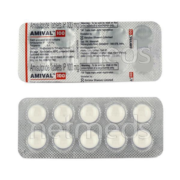 Amival 100mg Tablet 10'S