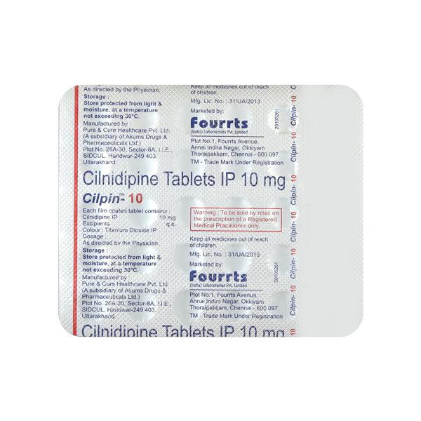 Cilpin 10mg Tablet 30'S