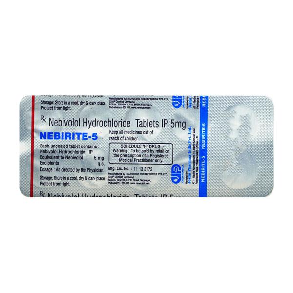 NEBIRITE 5 Tablet 10's