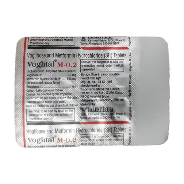 Voglital M 0.2/500mg Tablet 10'S