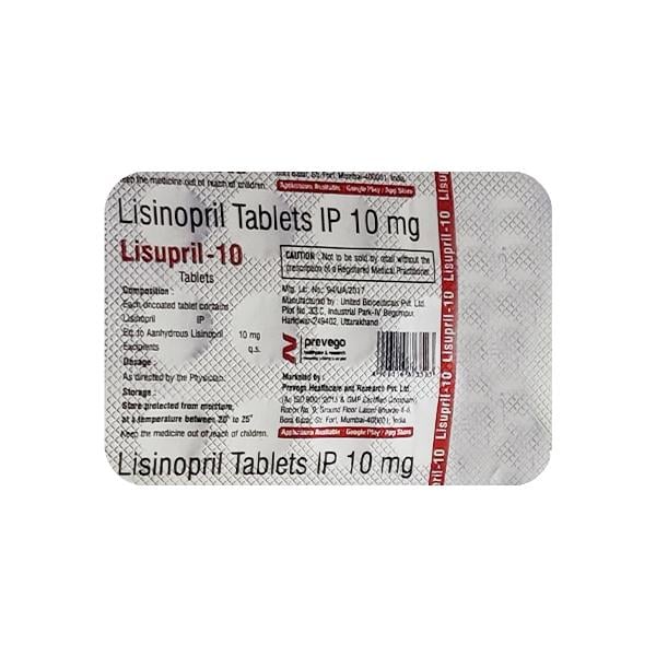 LISUPRIL 10 Tablet 15's
