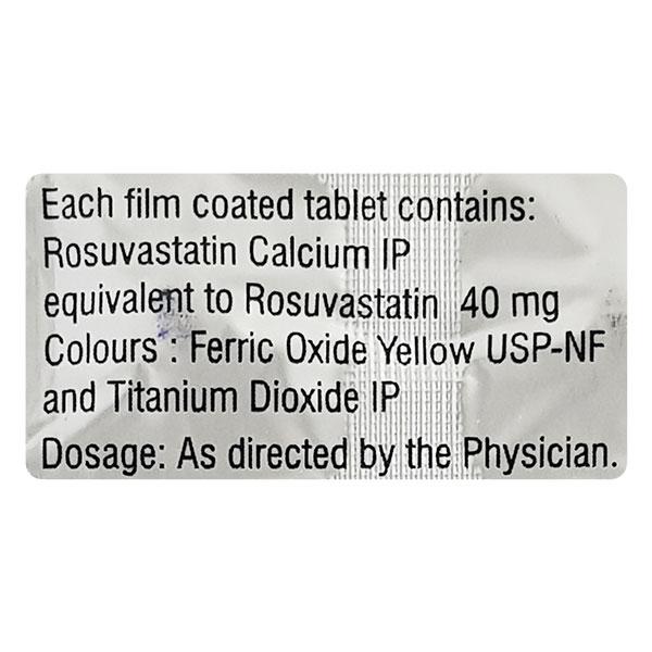 Rozustat 40mg Tablet 10'S