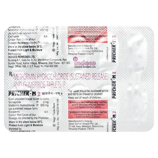 Prichek M 2mg Tablet 10'S