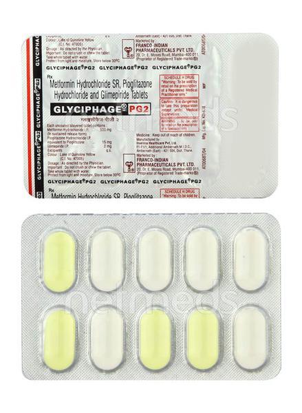 Glyciphage PG 2mg Tablet 10'S
