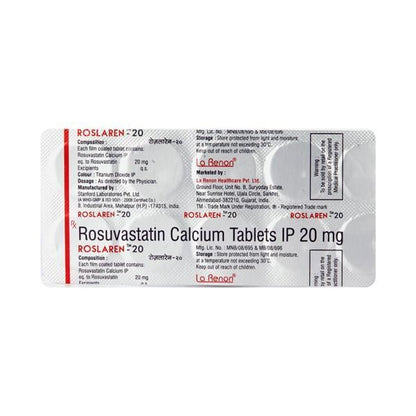 Roslaren 20mg Tablet 10'S