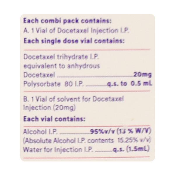 Docetere 20mg Injection 1's