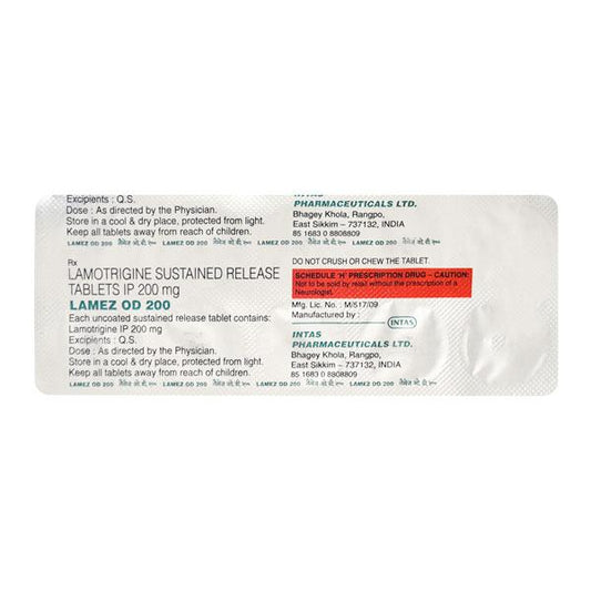 Lamez OD 200mg Tablet 10'S