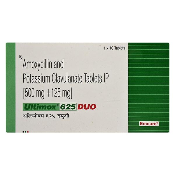 ULTIMOX DUO 625 Tablet 10's